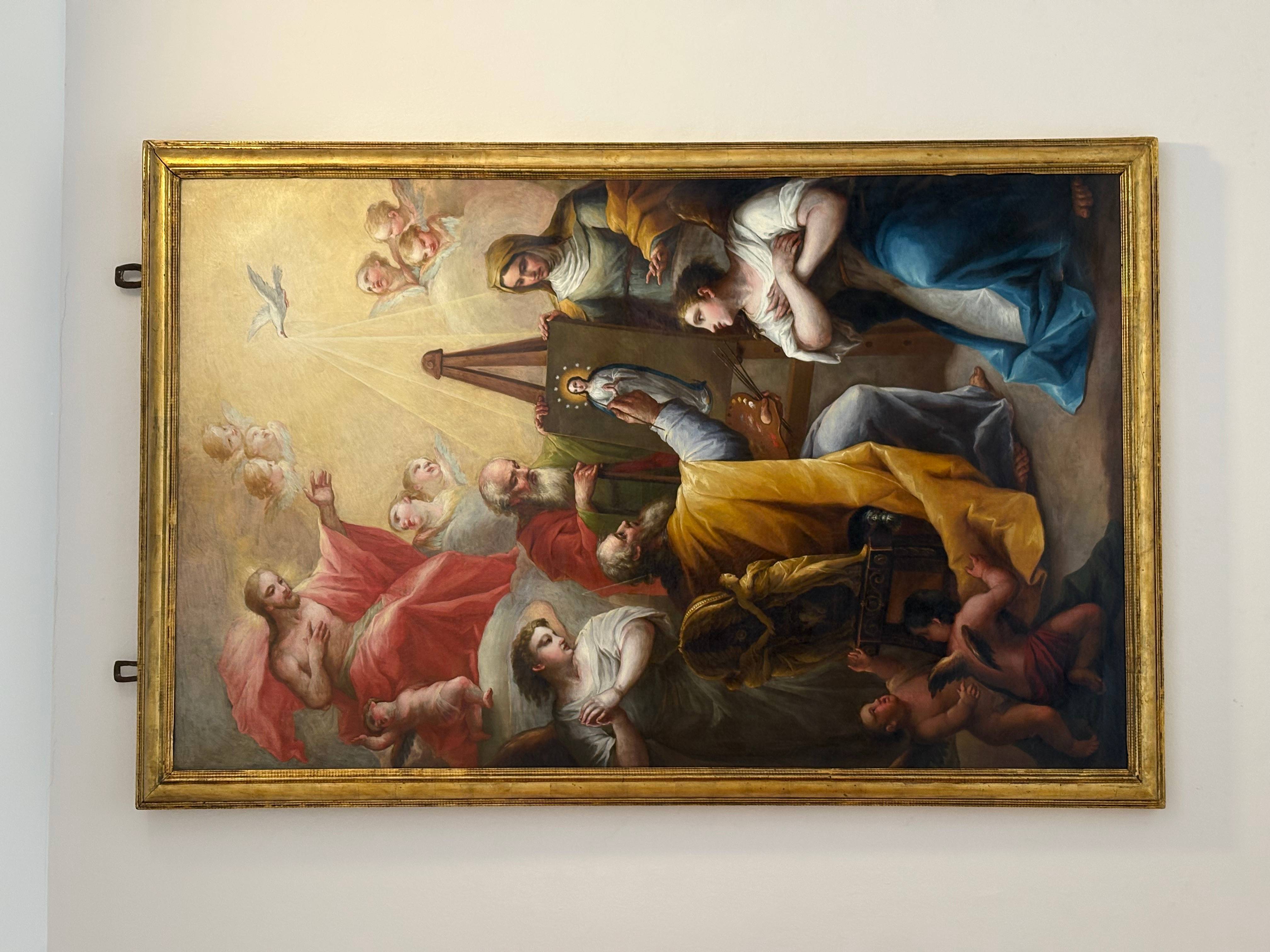 Dios Padre diseñando a la Virgen Inmaculada